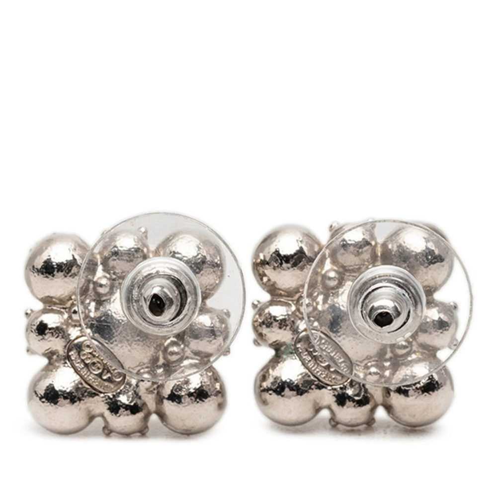 CHANEL Authentic Green Logo Earrings - Picture 2 of 3